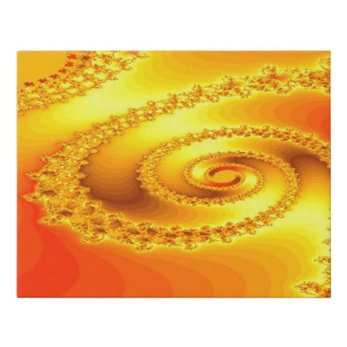 Fractal Galaxy Faux Canvas Print