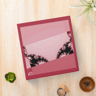 Fractal Garden creamy 3 Ring Binder