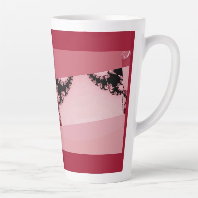 Fractal garden creamy Latte Mug (Right)
