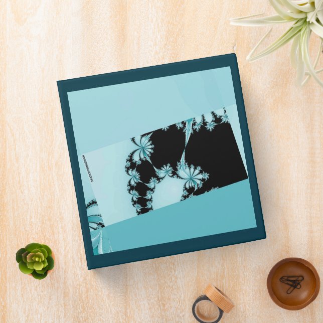 Fractal Garden lagoon 3 Ring Binder (In Situ)