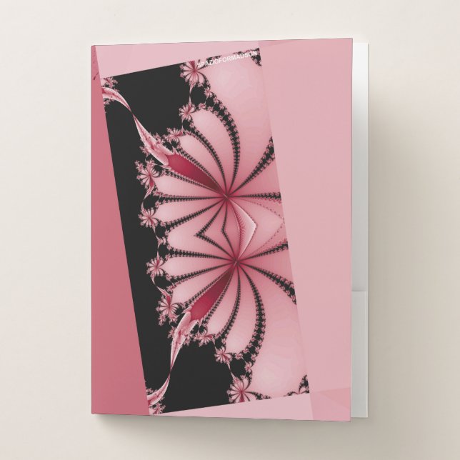 Fractal Garden orchid & mantis Pocket Folder (Front)