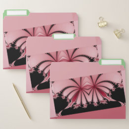 Fractal Garden orchid & mantis Set of File Folders