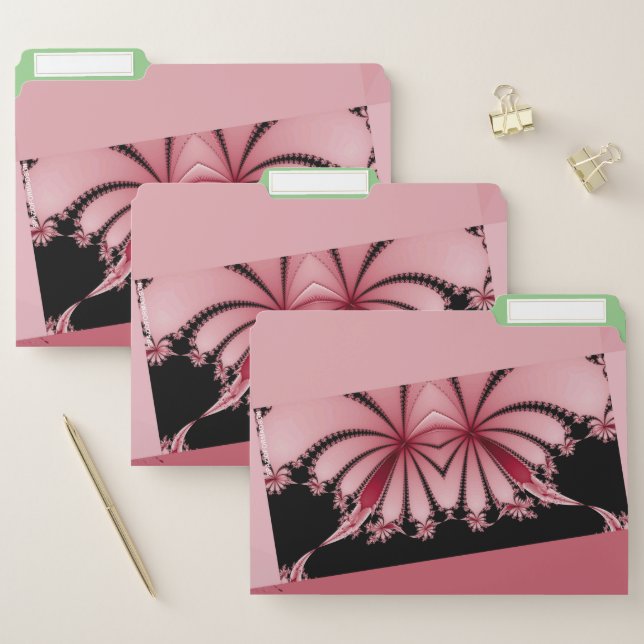 Fractal Garden orchid & mantis Set of File Folders (Set)