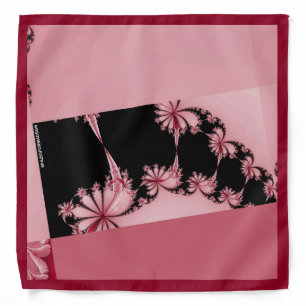 Fractal garden rose bandana