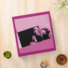 Fractal Garden rose water 3 Ring Binder