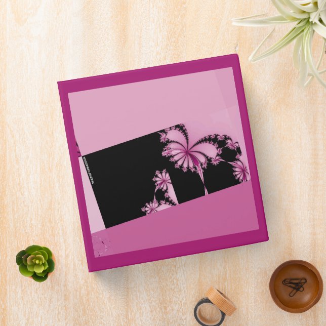 Fractal Garden rose water 3 Ring Binder (In Situ)