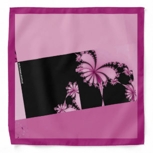 Fractal garden rose water bandana