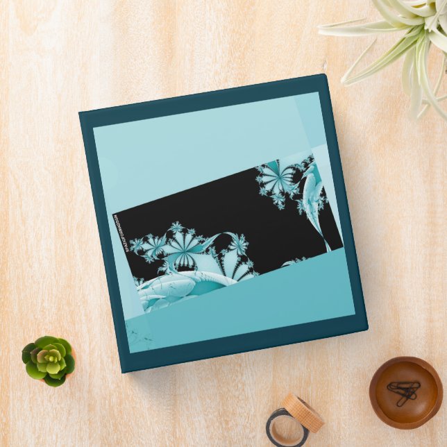 Fractal Garden sky 3 Ring Binder (In Situ)