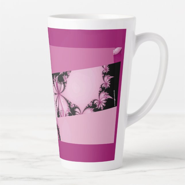 Fractal Garden thulian Latte Mug (Right)