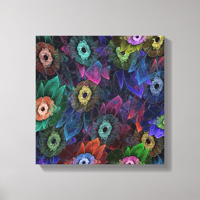 Fractal Gardening Canvas Print (Front)