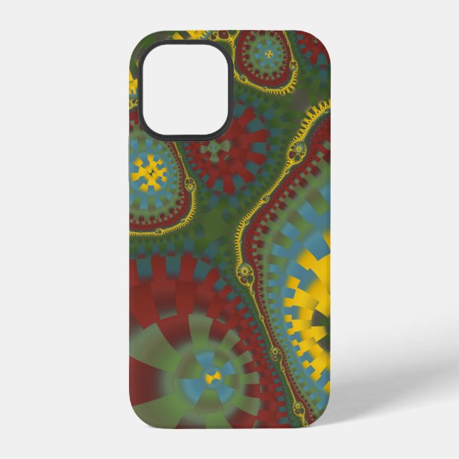 Fractal Gears  Iphone Case (Back)