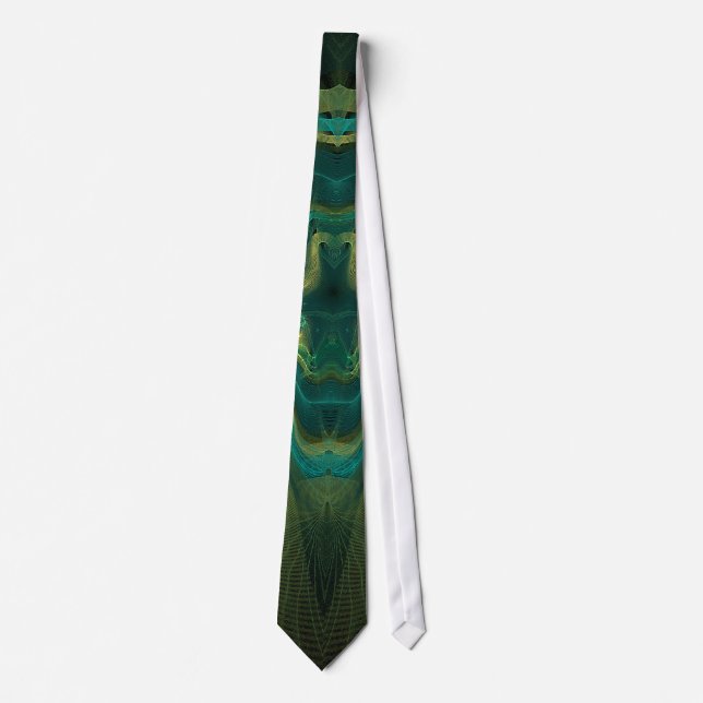 Fractal Geode Neck Tie (Front)