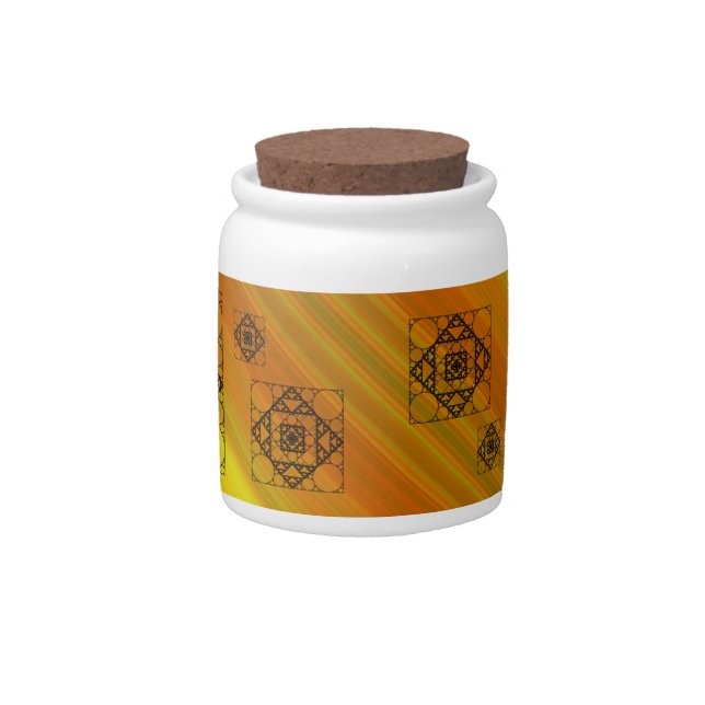 Fractal Geometry Candy Jar (Front)