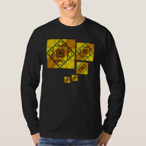 Fractal Geometry Mens Dark Shirt