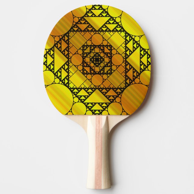 Fractal Geometry Ping Pong Paddle (Front)