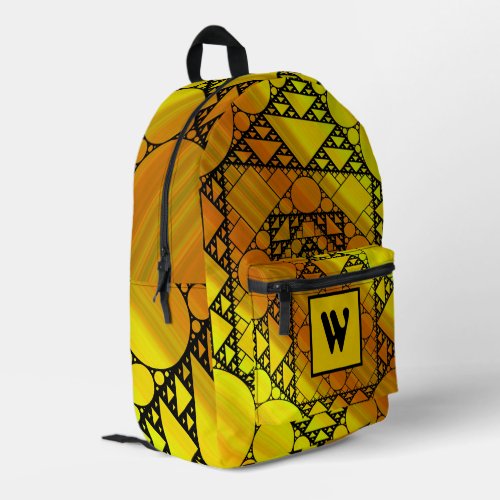 Fractal Geometry Printed Backpack