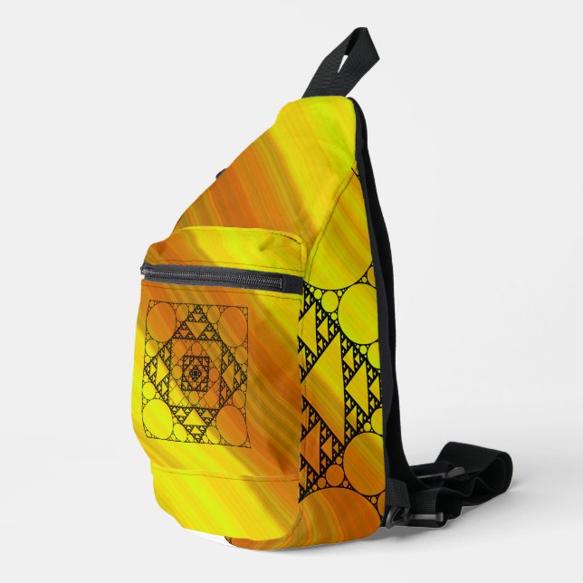 Fractal Geometry Sling Bag (Right Corner)