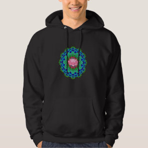 Fractal Geometry Spiritual Yoga Flower Lotus Manda Hoodie