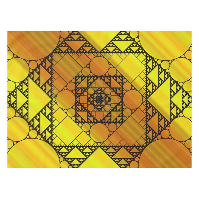 Fractal Geometry Tablecloth (Front (Horizontal))