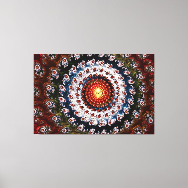 Fractal Glass 3 Wrapped Canvas Print (Front)
