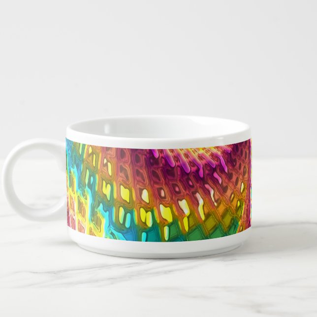 Fractal Glass 7 Chili Bowl (Right)