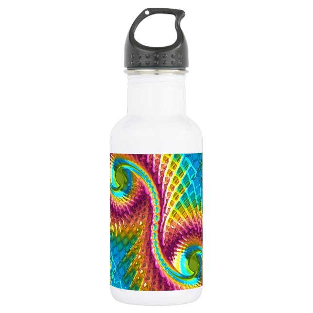 Fractal Glass 7 Water Bottle (Front)