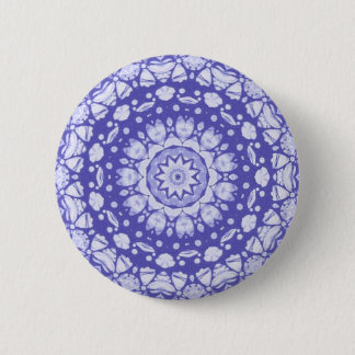 Fractal Glass Digital Art Mandala Pin Button