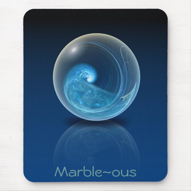 Fractal Glass Marble Mouse Pad (Front)