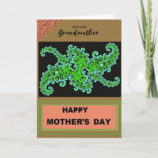 Fractal Grandmother Love Card (Front)