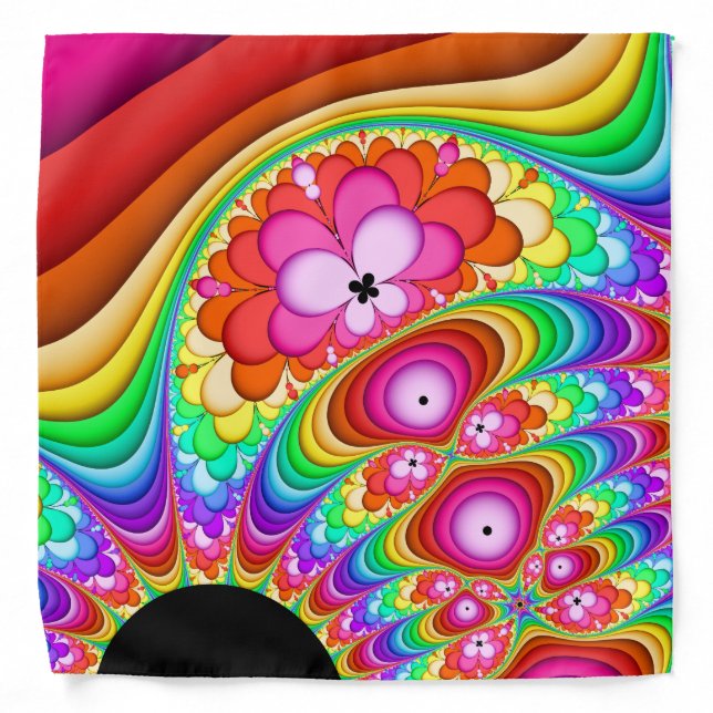Fractal Groovy Trip Bandana (Front)