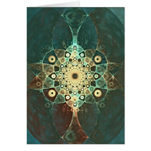 Fractal grunge blank card (Front)
