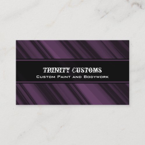 Fractal Grunge Business Card Eggplant Business Card