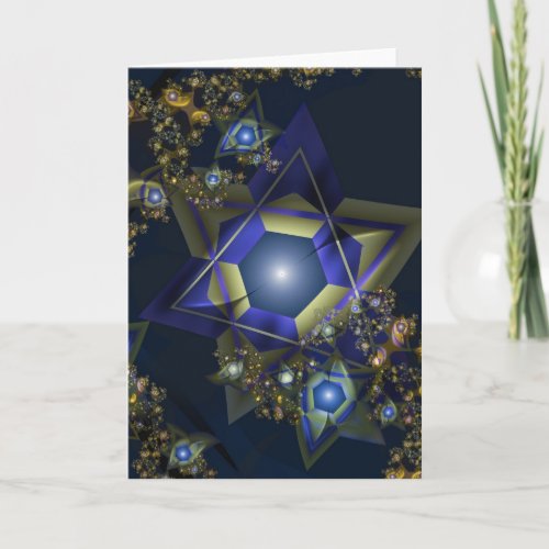 Fractal Hanukkah Card