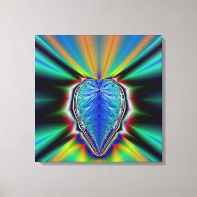 Fractal Heart Canvas Print (Front)