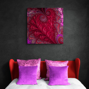 Fractal Heart Metal Print