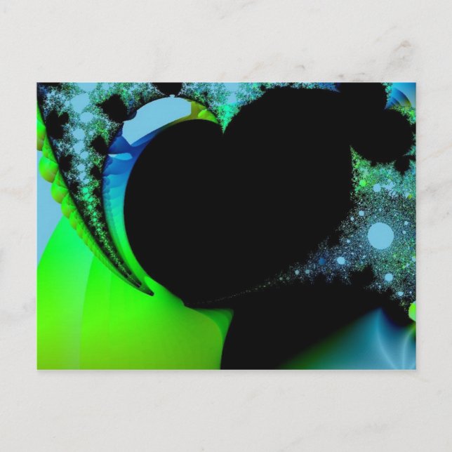 Fractal Heart Postcard (Front)