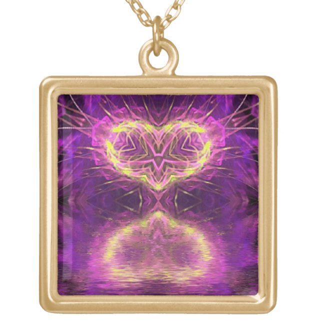 Fractal HeART Reflections Necklace (Front)