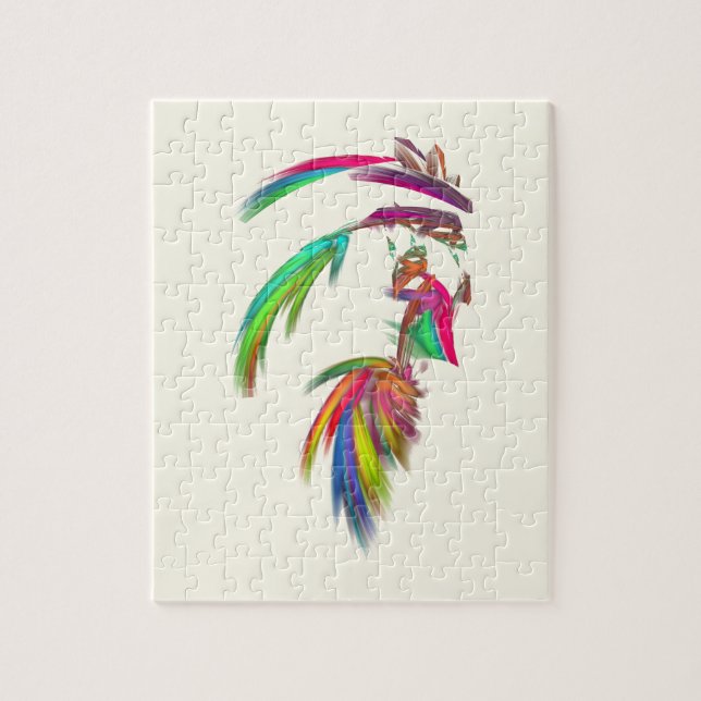Fractal - Indian Chief Jigsaw Puzzle (Vertical)