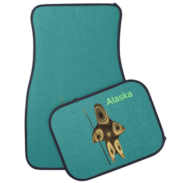 Fractal Inuit Hunter - Alaska Car Mat (Set)