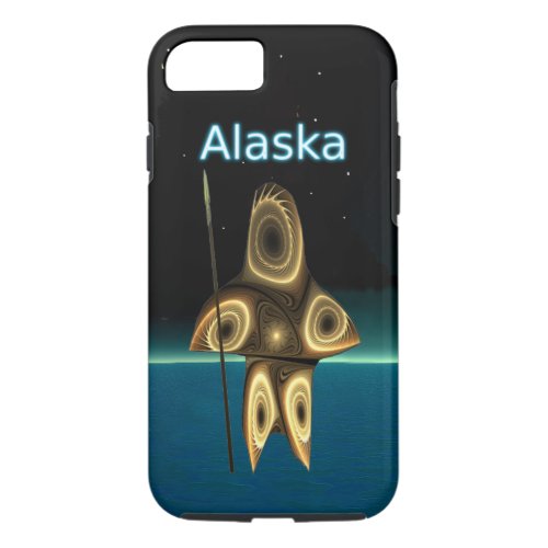 Fractal Inuit Hunter _ Alaska iPhone 87 Case