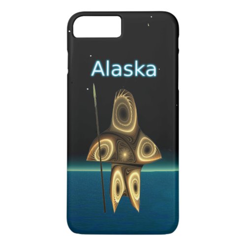 Fractal Inuit Hunter _ Alaska iPhone 8 Plus7 Plus Case