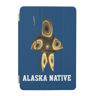 Fractal Inuit Hunter- Alaska Native iPad Mini Cover