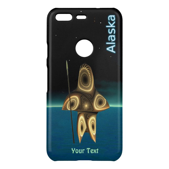 Fractal Inuit Hunter - Alaska OtterBox iPhone Case (Back)