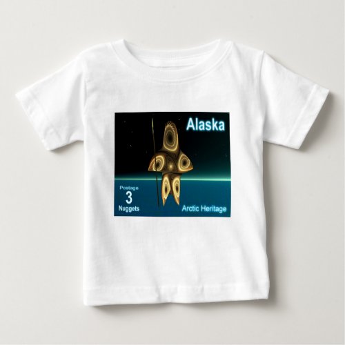Fractal Inuit Hunter Baby T_Shirt