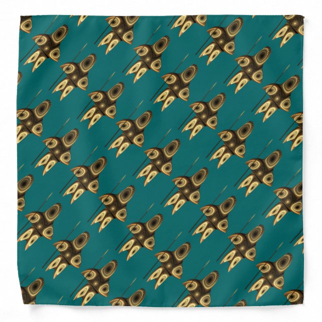 Fractal Inuit Hunter Bandana (Front)
