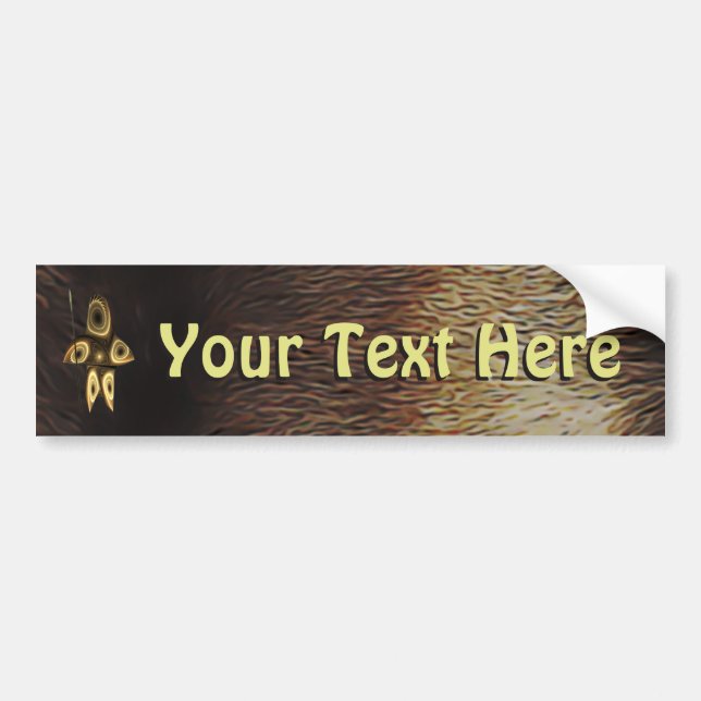 Fractal Inuit Hunter Bumper Sticker (Front)