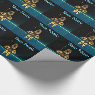 Fractal Inuit Hunter - Buon Natale Wrapping Paper
