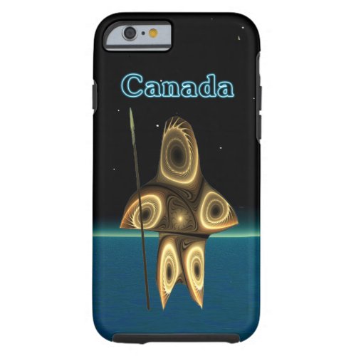 Fractal Inuit Hunter _ Canada Tough iPhone 6 Case