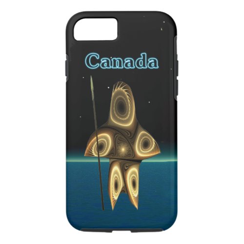 Fractal Inuit Hunter _ Canada iPhone 87 Case