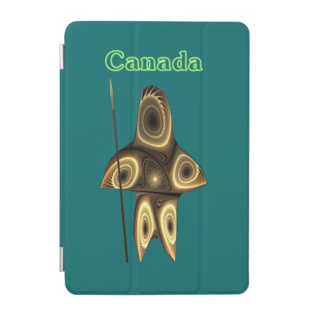 Fractal Inuit Hunter - Canada iPad Mini Cover (Front)